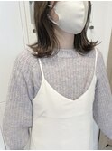 鎖骨ミディ/オリーブベージュ