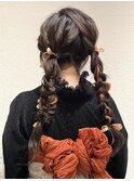 ツイン編み下ろし