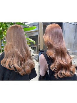 《カラー履歴が複雑な方でも◎》色ムラなく、根元から毛先までダメージを感じさせないダブルカラー技術が◎