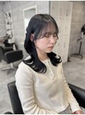 【韓国風】20代、30代◎流れる顔まわりくびれレイヤー