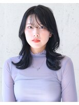 ヘア ルミナス バイ フォルテ(HAIR LUMINAS by FORTE) こなれミディ/前髪/黒髪/ボブルフ/ネビージュ/小顔/ワンレン