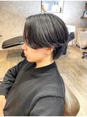 ナチュラルセンターパーマウルフ