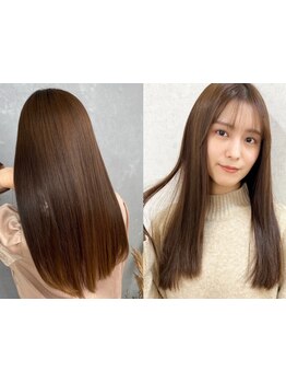 髪質に合わせた縮毛矯正◎上質美髪*[白髪染め/白髪ぼかし/縮毛矯正/インナーカラー/ハイライト/金沢文庫]