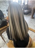 ローライト、ハイライト　ギャルヘア