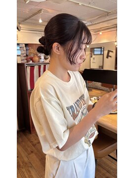 フランチェスカ(Francesca) 地毛風パープル/簡単ヘアアレンジ