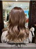 ロングレイヤー/マロンベージュ/艶髪