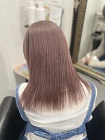 ザ アクネ 岡崎竜美丘店(THE ACNE)&nbsp;★レディース，ブリーチ，ハイトーン，ピンクベージュ