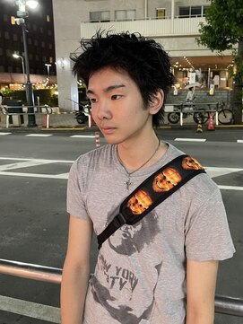 ソーコ 渋谷(SOCO) メンズカットメンズショートスパイキーショートピンパーマ渋谷