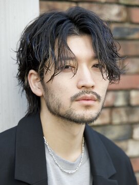 ルーシー 川越(LUCEY) センターパートフェザーパーマシャドウパーマメンズパーマ