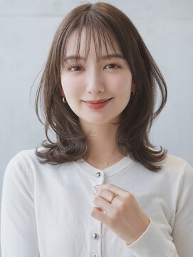 セイドット リー(Say. Ree) say.イメチェン外ハネボブ美髪ワイドバングミルクティーベージュ