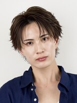 オーシャントーキョーオーバー 渋谷(OCEAN TOKYO OVER) マッシュセンターパートツーブロックフェザーパーマニュアンス