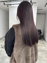 ディッシィ 立川(D'ICI)&nbsp;【YUI】ぱつっとロング/ブリーチ無しBordeaux RED