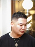 スキンフェード濡れパンアイロンパーマ