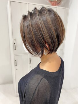 ネイロ 北千住(NeiRo) ショートボブレイヤーボブフェイスレイヤー透明感カラー北千住