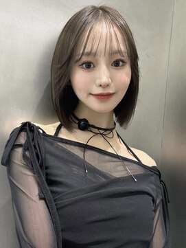 サイン 韓国ボブ 渋谷(SIGN) お洒落なレイヤーカット韓国ボブレイヤーボブ渋谷タッセルボブ