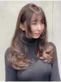 C90 ブリーチなしダブルカラー髪質改善トリートメントヘーゼル