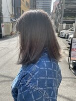 ヘアーデザイン ジェルム(Hair Design germe)&nbsp;ブリーチカラーのパールグレージュ #しのだスペシャル