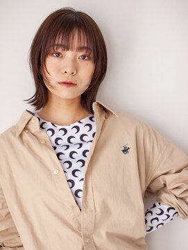 アッシュ 二俣川北口店(Ash) ナチュラルカラー/小顔ミディアムレイヤースタイル