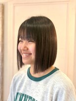 リグ ヘアアンドデザイン(LiG hair&design)&nbsp;【艶感ストレート】切りっぱなしボブ