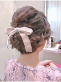 大人ガーリーヘアアレンジ