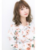 抜け感演出無造作カール小顔ルーズセミディZ戸頭20代30代40代