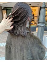 ヘアメイク ノワール(hair make noir)&nbsp;インナーハイライト×パツっとボブ