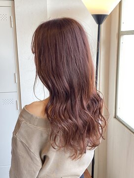 ヘアーエポック(hair epoque) ナチュラルピンクベージュ×大人可愛いロング