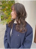 ロングレイヤー グレージュ