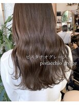 バランス BALANCE 透明感ピスタチオグレージュ/波巻き/ふんわりカール