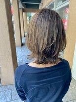 トリート 海浜幕張店(TREAT)&nbsp;アッシュグレー×レイヤーボブ_海浜幕張