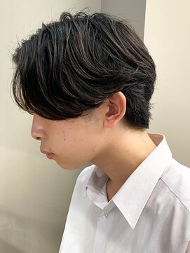 エルマーク(L-MARK) センターパートニュアンスパーマ韓国カルマパーマコンマヘア