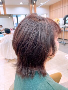 マイスタイル 大井町店(My jStyle by Yamano) 大人ショートボブ×ボブウルフ×マロンベージュ 大人ヘルシー