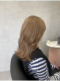 ミルクティーカラー ブリーチ1回