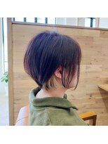 ピース(piEcE)&nbsp;イヤリングカラーボブ インナーカラー 20代30代40代ショートボブ