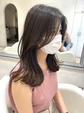 ザックラフィネ(ZACC raffine) 韓国風/レイヤーカット/前髪カット/毛流れ前髪/ブラウンカラー