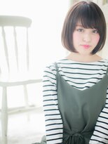 モッズ ヘア 福岡姪浜店(mod's hair) mod's姪浜/斜めバンググレージュアッシュ美髪前下がり大人ボブh