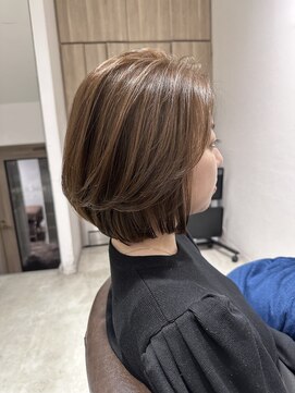 アース 三軒茶屋店(HAIR&MAKE EARTH) 三軒茶屋_レディース_ミディアム_ボブ_大人_ブラウン_ナチュラル
