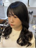 【kanna】コテ巻き風パーマ