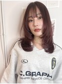 シナモンピンク韓国ヘア