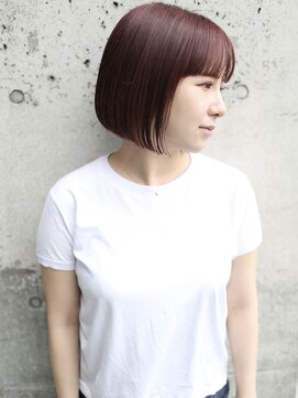 バース(BIRTH) 天神【BIRTH】ぱっつん前髪ウエットヘア×切りっぱなしボブ 3