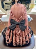 【推し活アレンジ！編み込み×デカリボン】20代30代40代50代