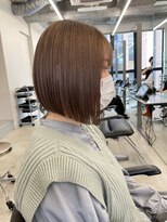 リリット(ReLit)&nbsp;ハイライトレイヤーカットグレージュベージュショート髪質改善