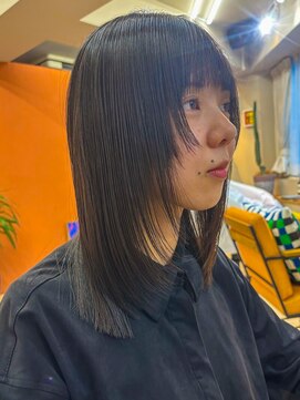 ウェルク(welc) イメチェンスタイルハッシュカットレイヤーカットレッドブラウン