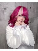 ピンク 白メッシュ ホワイトメッシュ