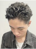 men'sオールバック極道パーマ