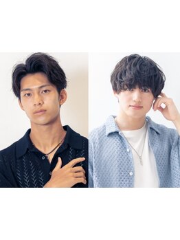 メンズパーマも◎簡単なセットでキマる&トレンドに遊び心をプラス*[オージュア/白髪染め/メンズ/髪質改善]