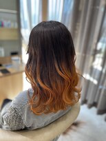 ヘアーガーデン バレッタ(hair garden barretta)&nbsp;夏にピッタリ！オレンジグラデーションカラー