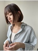 ぱつっとボブ