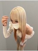 ブロンド ×  キャンディピンク