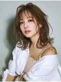 ★グレージュデザインカラーハッシュカットツートンカラーボブ